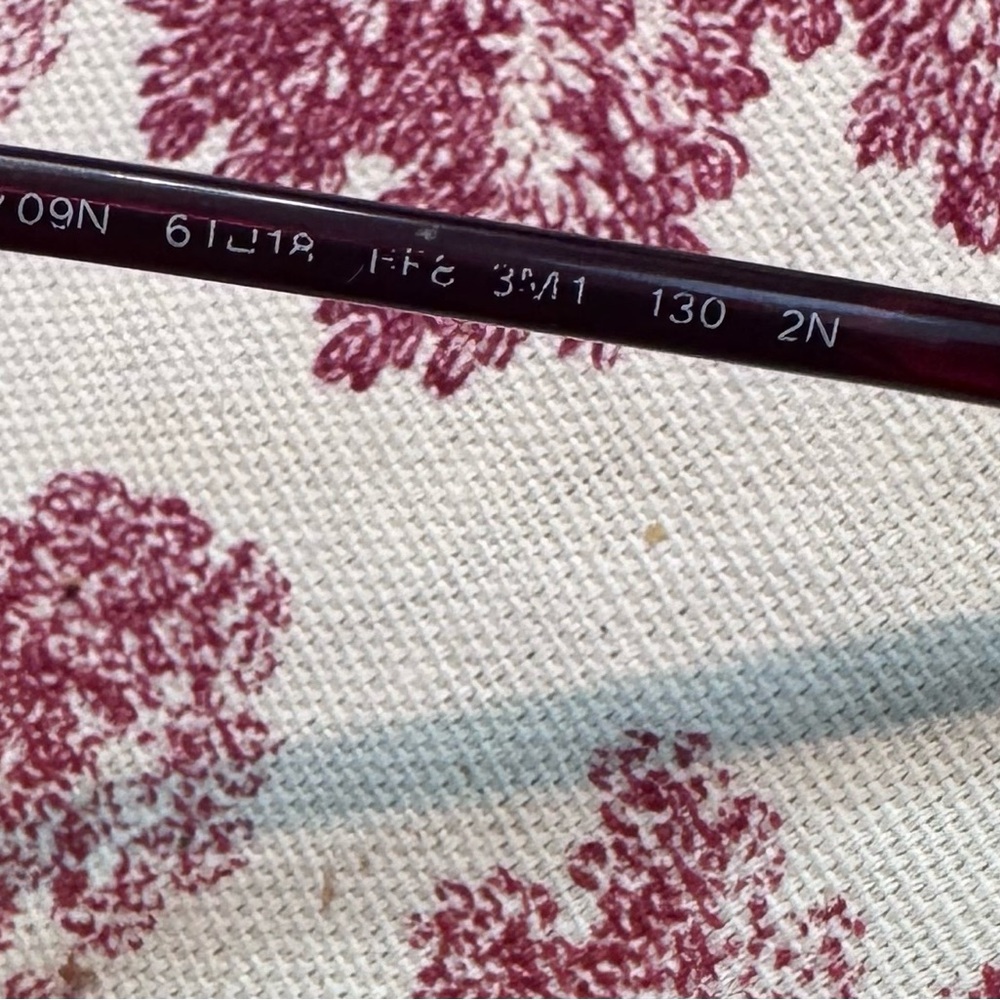 Prada SPR 09N Burgundy Oversized Sunglasses Made in Italy Gradient Lens - Picture 7 of 7